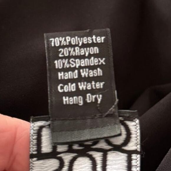 CLARA SUN WOO Open Back Stretchy Cap Sleeve Relaxed Shift Dress  L Black Comfort - Picture 5 of 6